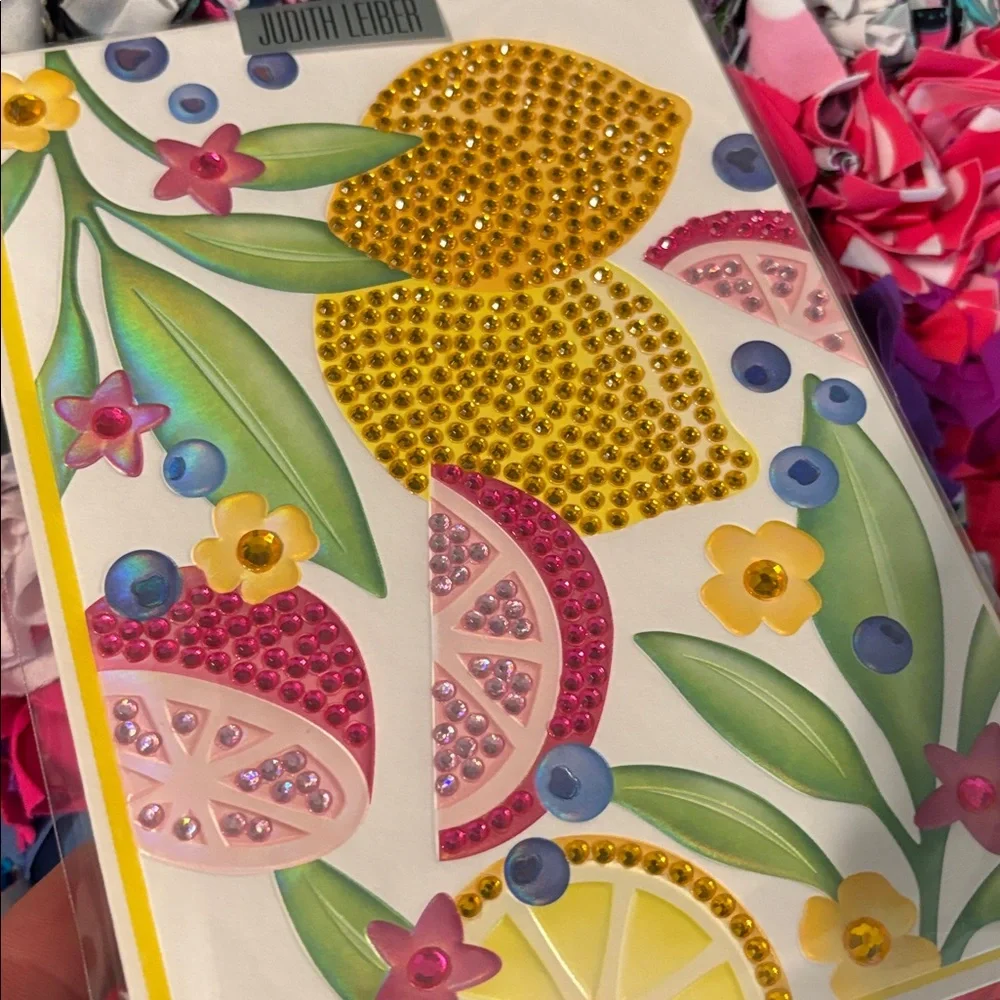 🆕Judith Leiber/Papyrus 3D Bejeweled Greeting Card